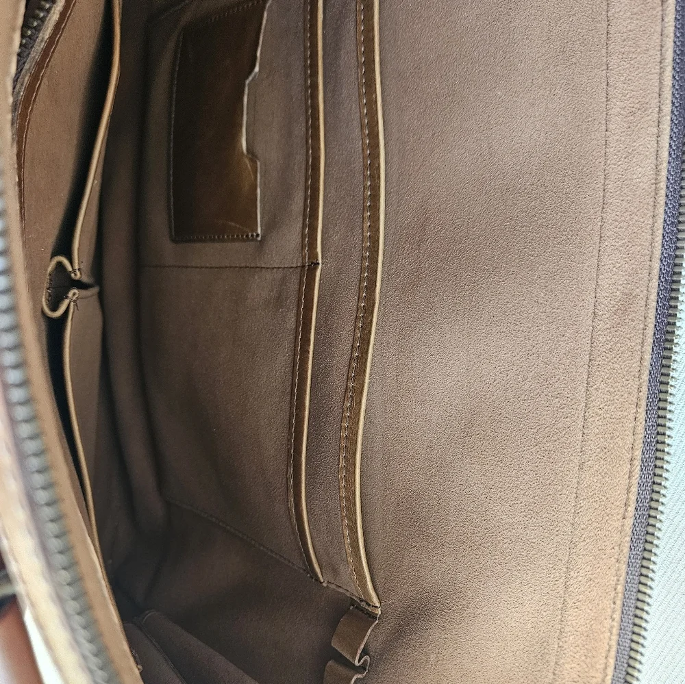 Satchel and Page Attache Brown Leather Bag